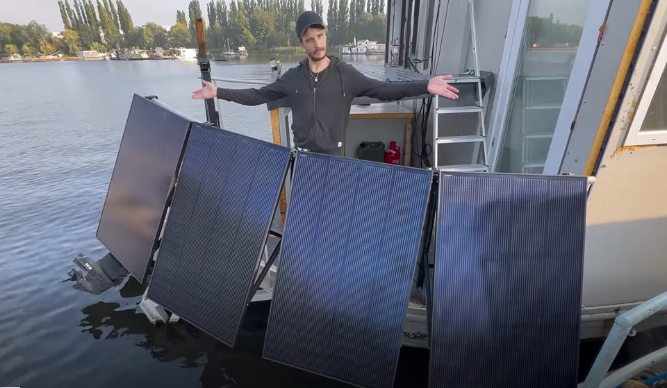 Embracing Sustainable Energy on Floating Home with Sunshare’s Balcony Solar Panel System