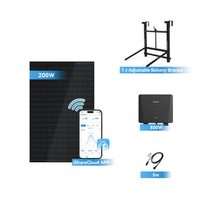 Ray Balcony Solar System 200W~1200W Adjustable Bracket