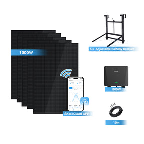 Ray Balcony Solar System 200W~1200W Adjustable Bracket