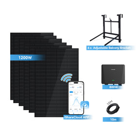 Ray Balcony Solar System 200W~1200W Adjustable Bracket