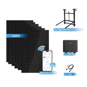 Ray Balcony Solar System 200W~1200W Adjustable Bracket