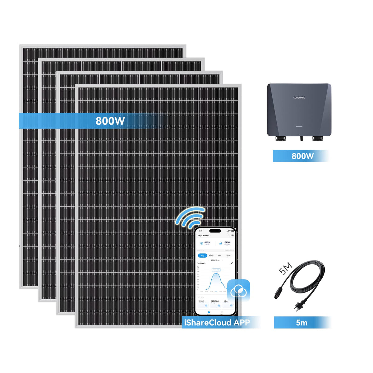 Ray Lite Balcony Solar System Basic Kit 800W