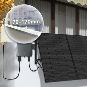 Sunshare Zement Balkon 800W Balkonkraftwerk Einstellbare Halterung  mit 800W Mikro-Wechselrichter und 5 m/10 m Kabel