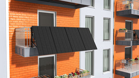 Railing Balcony Solar System 800W with Adjustable Bracket